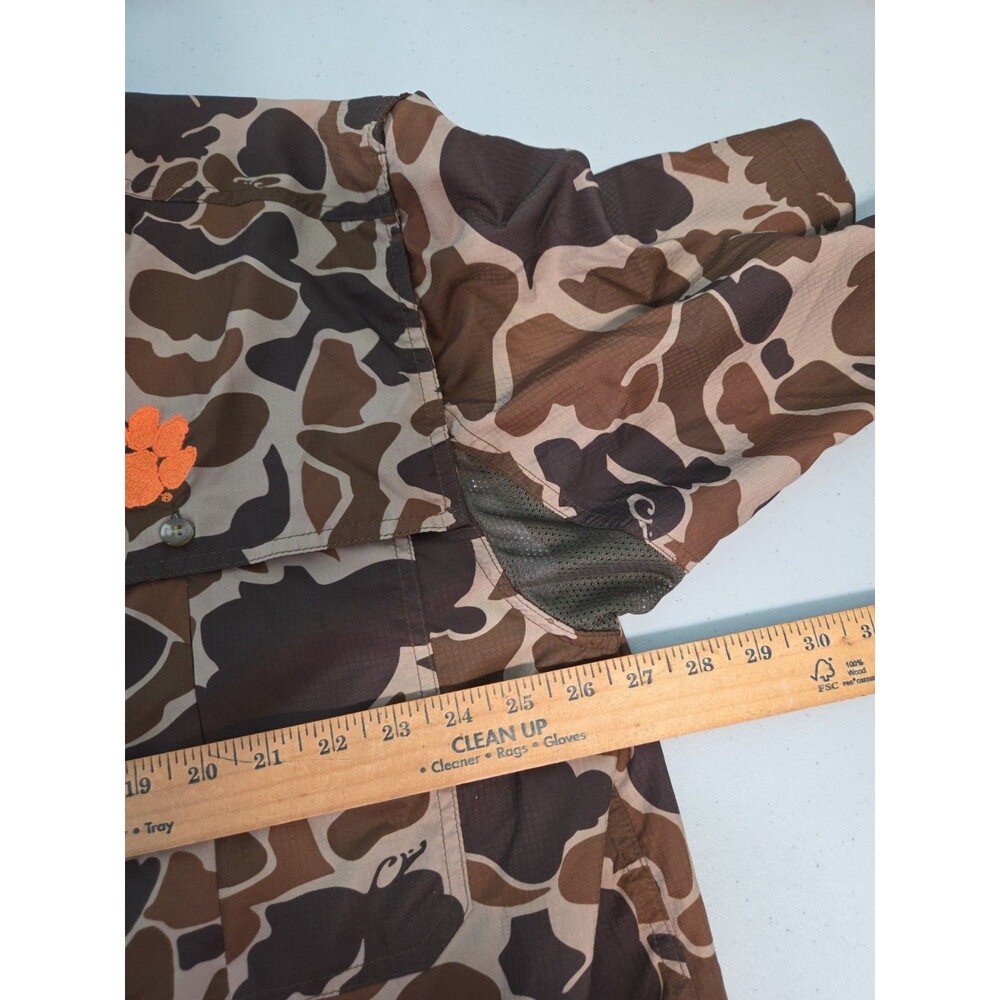 Drake Waterfowl System Camouflage clemson Shirt Men's Vented Outdoor 2xl - Picture 4 of 5